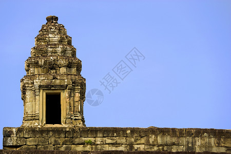 金边吴哥柬埔寨金边拜光寺佛教徒建筑物雕像帝国纪念碑王国旅行考古学遗产废墟背景