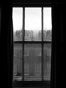 窗户玻璃黑色天气场景白色窗格背景图片