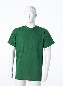 绿色T恤衫男士收藏购物商品衣服纺织品棉布衬衫成人背景图片