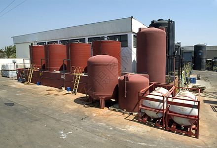 液氧罐化化学工业力量工厂机器化工厂燃料制造业储罐化工物质炼油厂背景