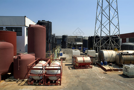 化化学工业体力劳动者商业力量机器炼油厂化工燃料发电化工厂储罐背景图片