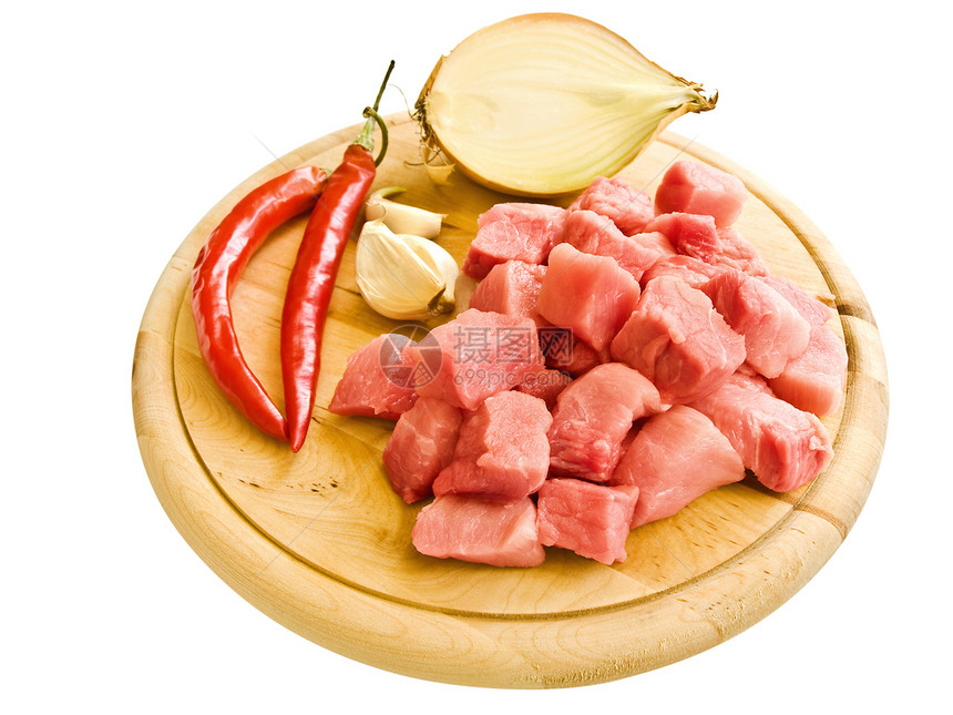 谷菜营养熏肉胡椒洋葱食物猪肉鱼片牛肉纸板图片
