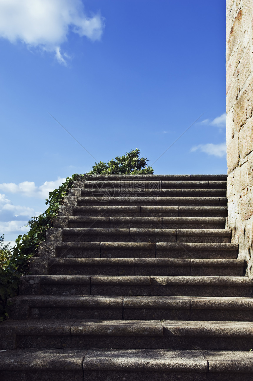 花岗岩楼梯建筑天空阴影细节蓝色石头纪念碑角落石工历史性图片