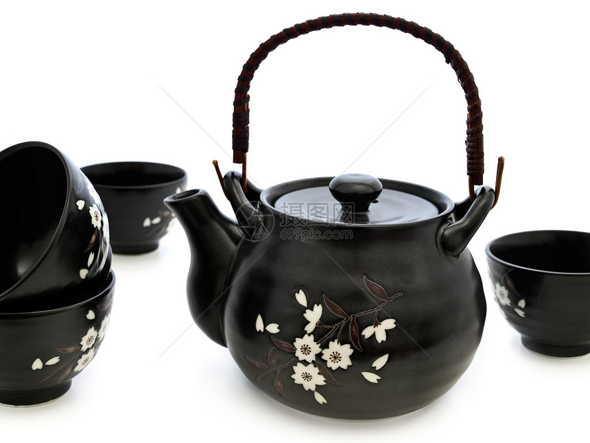 茶茶仪式制品用具茶壶餐具茶碗厨房黏土杯子厨具瓷器图片