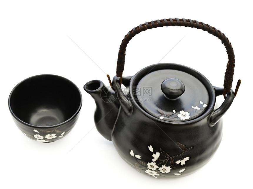 中国茶茶仪式的餐具服务仪式厨具制品血管礼仪陶器用具厨房杯子图片