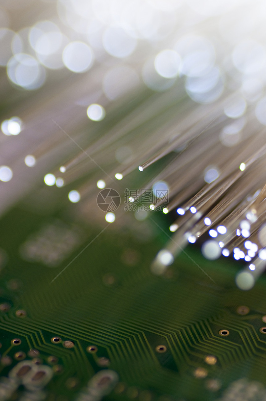 带细节和光效应的光纤图片网络高科技电子产品技术纤维光学互联网数据金属电缆图片