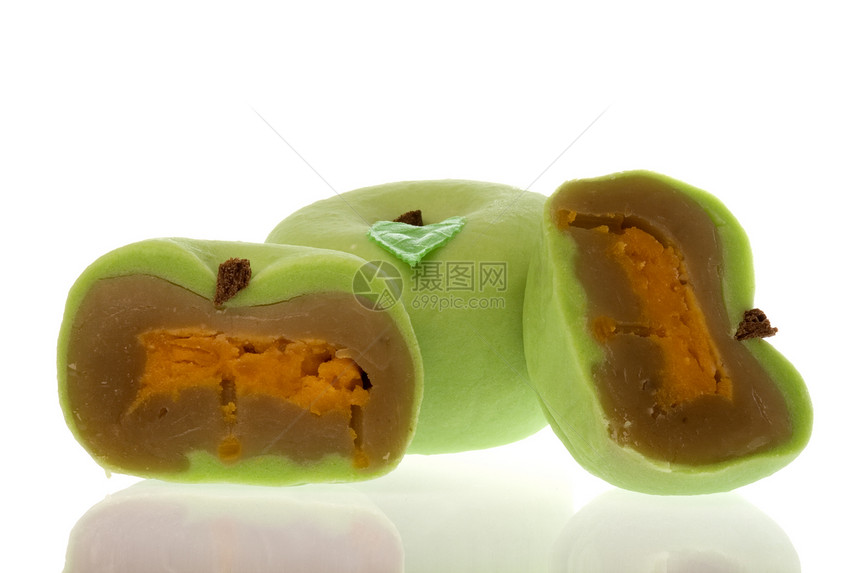 中国苹果月球蛋糕季节性糕点遗产传统面包季节节日庆典文化模仿图片
