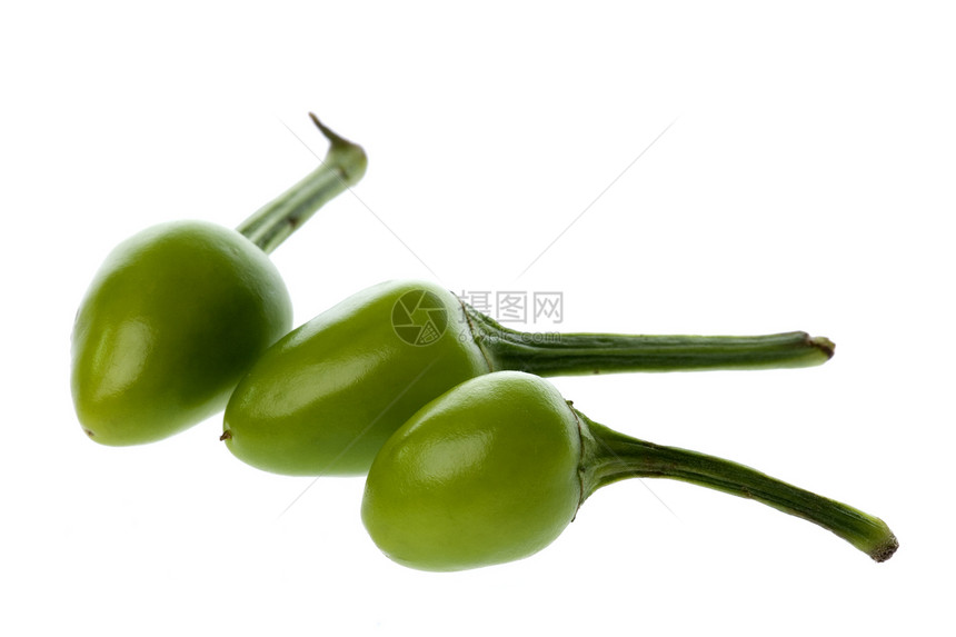 小型绿色冷却宏辣椒植物宏观食物味道胡椒蔬菜烹饪香料图片