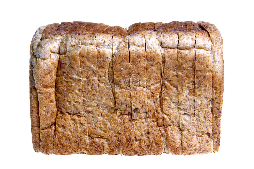 面包的全饼卷粮食面包师棕色营养食物小吃脆皮烘烤早餐白色图片