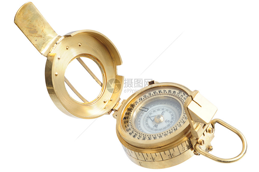 旧式指南针角落导航金子商业乐器海洋磁铁水平黄铜验船师图片