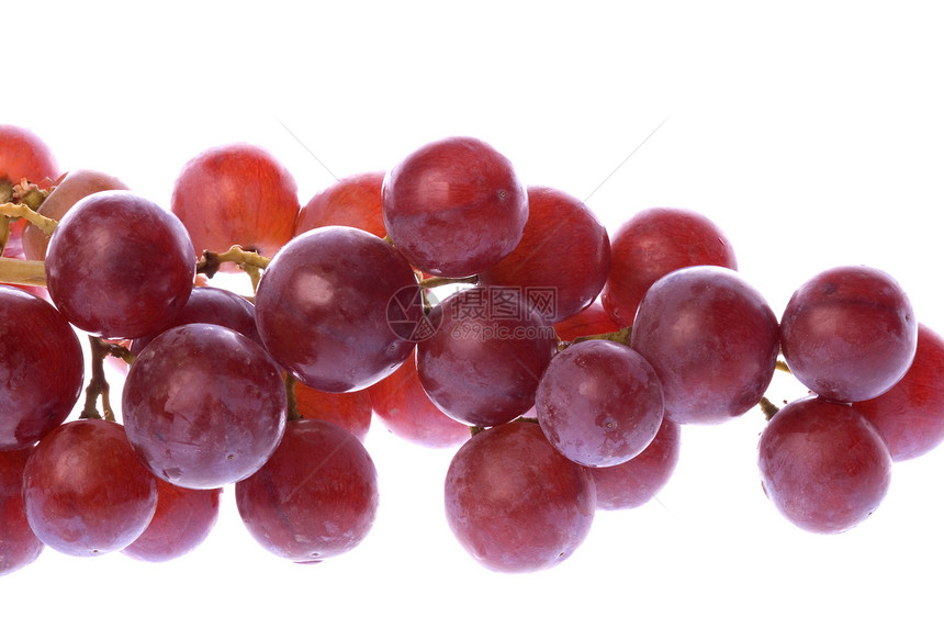 孤立的红葡萄水果甜点宏观生产饮食红色紫色营养食物农业图片