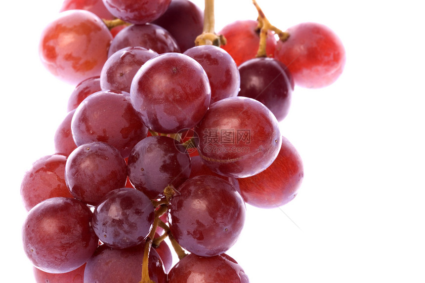 孤立的红葡萄生产营养饮食农业小吃红色紫色食物宏观甜点图片