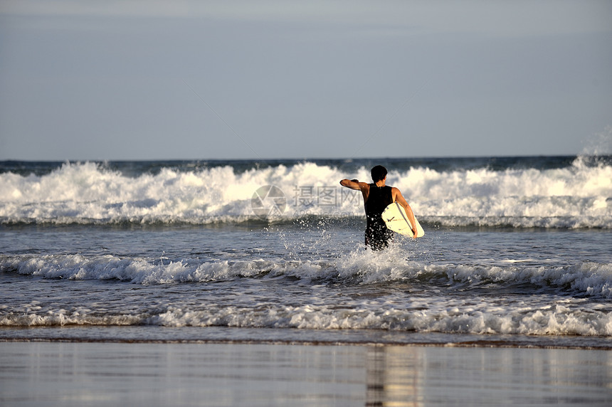 冲浪男孩海岸海滩娱乐热带冲浪者支撑运动木板乐趣海滨图片