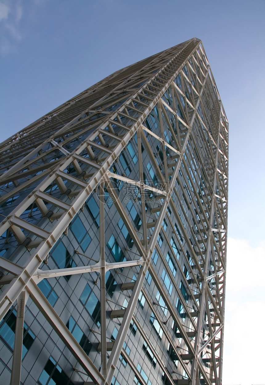 现代建筑建筑学玻璃天空摩天大楼蓝色金属图片