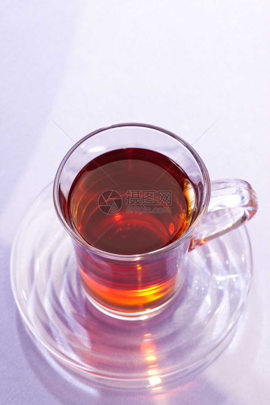 茶飞碟玻璃状杯子茶碗玻璃图片