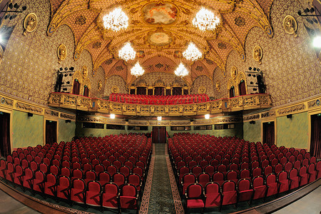 戏剧大厅文化座位椅子展示紫色剧院场景金子房间背景图片