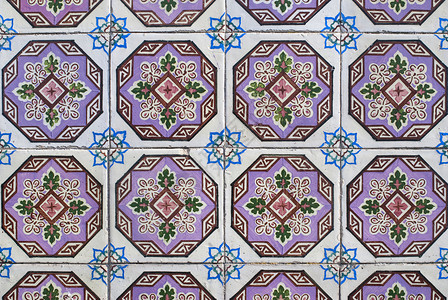 葡萄牙格子瓷砖 163背景图片