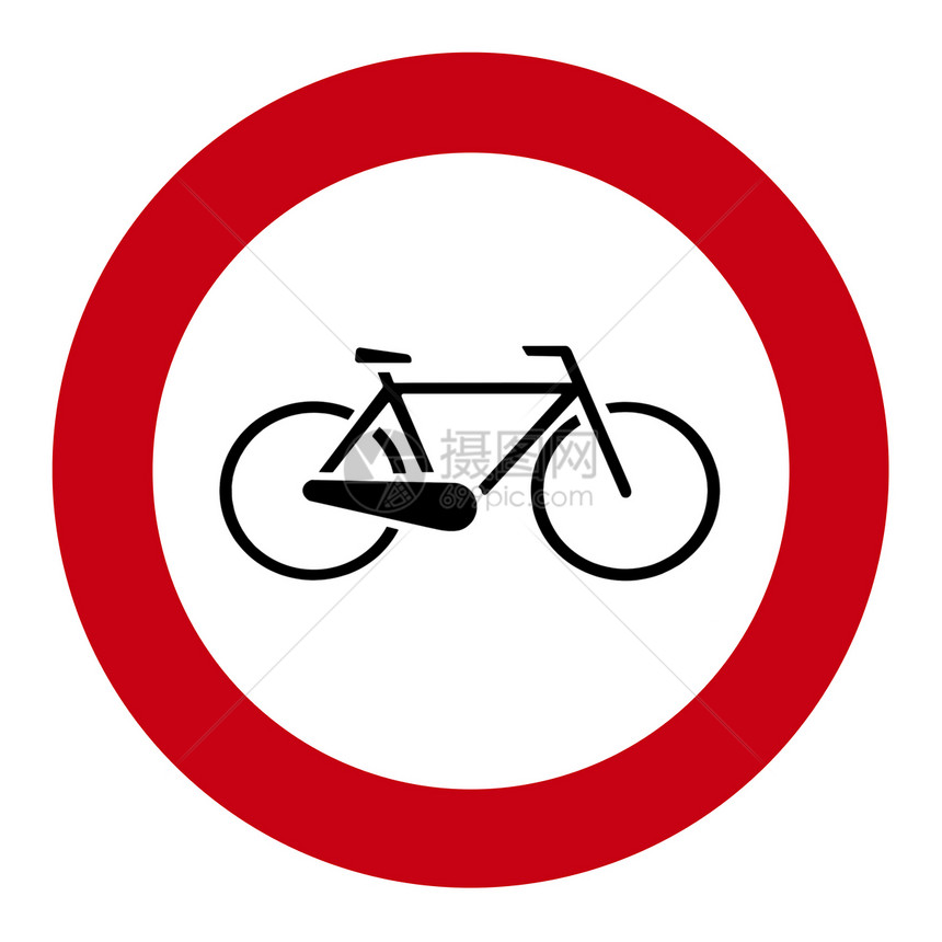 自行车标签黑色盘子插图红色图片