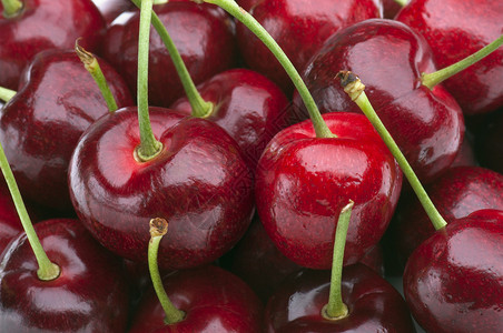 樱桃水果饮食好处食物红色烹饪背景图片