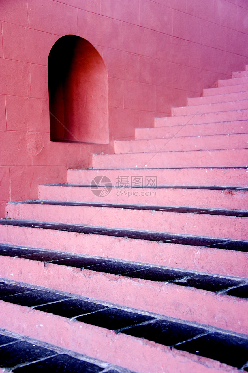楼梯粉色红色棕色脚步历史建筑建筑学石头地面历史性图片