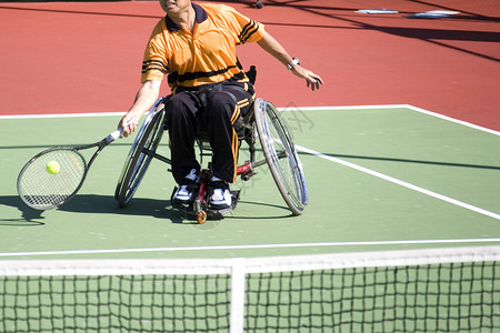 残疾人轮椅网球主席男性车轮优胜者锦标赛国际竞争竞争者比赛狂欢节竞赛运动背景图片
