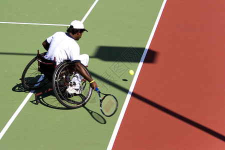 残疾人轮椅网球主席男性锦标赛冠军椅子竞争挑战比赛运动狂欢节火柴游戏背景图片