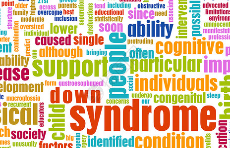 唐氏综合症交易染色体残障概念治疗生活推介会医疗人士高清图片