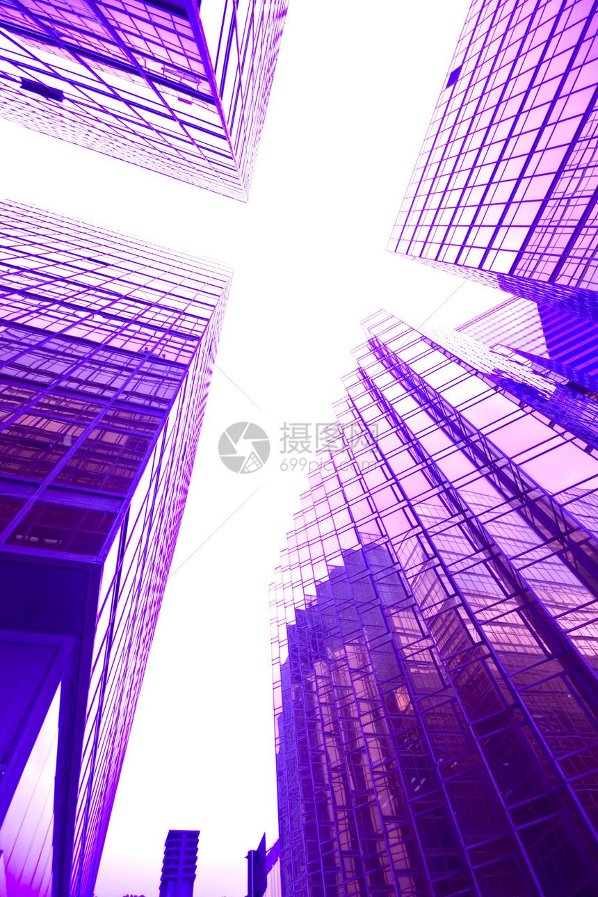 摩天大楼背景城市蓝图公司商业银行业蓝色渲染镜子中心建筑图片
