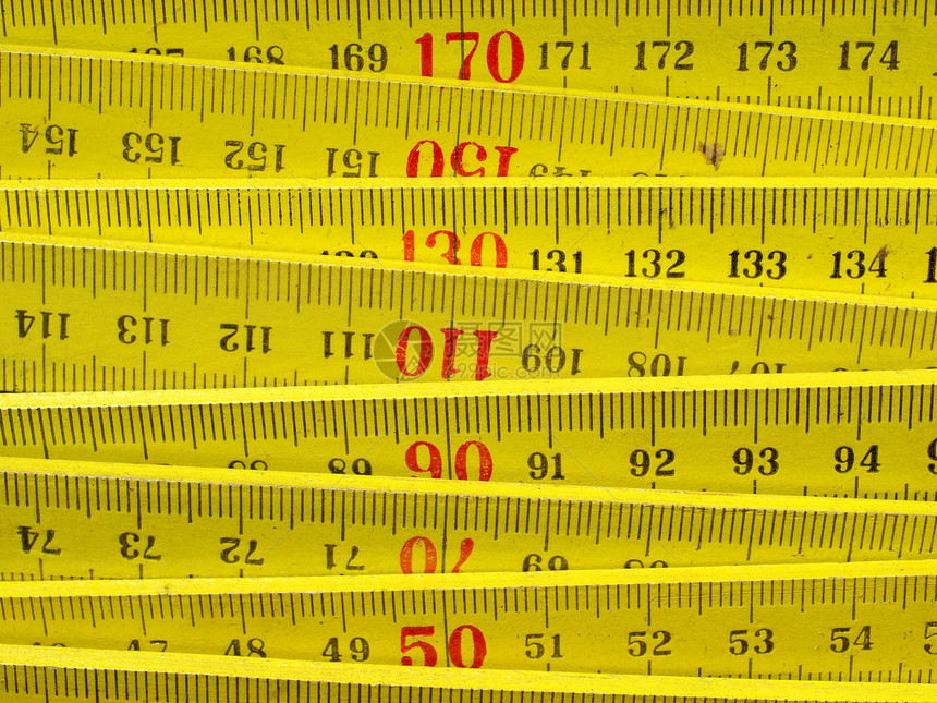 标尺黄色技术木头测量乐器木匠公制建筑仪表几何学图片