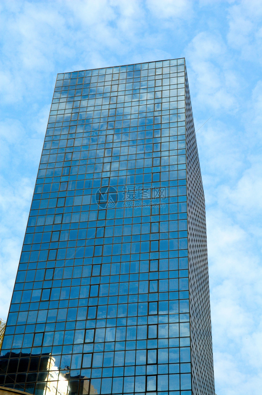 空中办公大楼城市玻璃银行财产窗户棉布办公室中心建筑蓝色图片