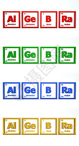 化学符号字代数背景图片