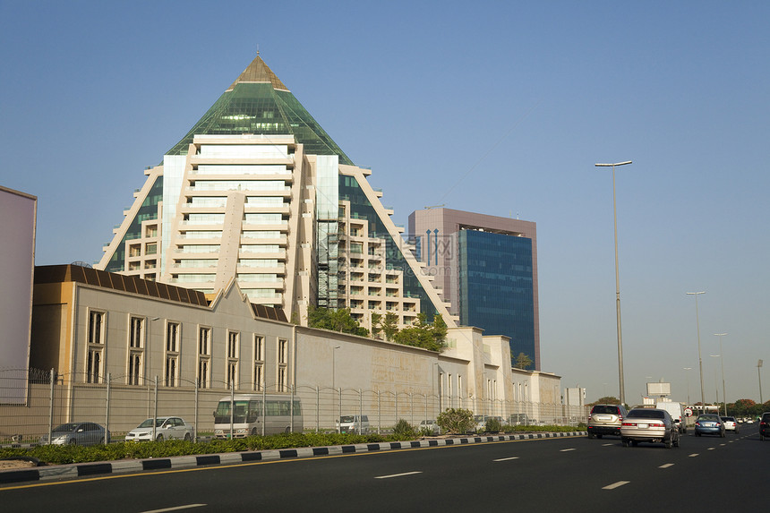 阿联酋迪拜天线景观建筑城市建筑学多层中心摩天大楼建筑物图片