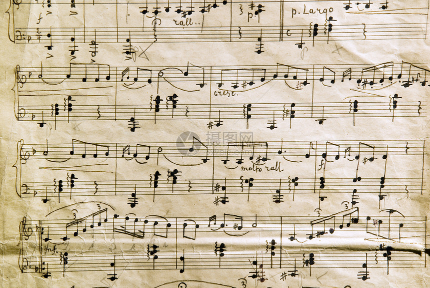 旧注释音乐会艺术条纹音乐笔记本项目声学旋律交响乐床单图片