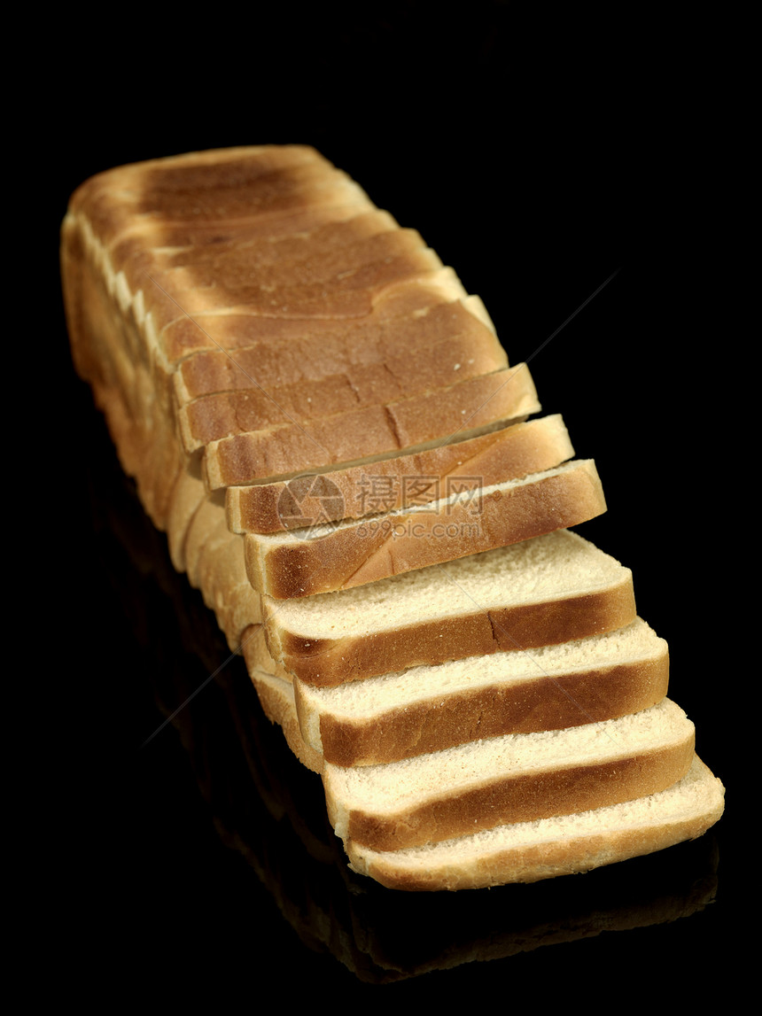 切片面包食物白色长椅厨房图片