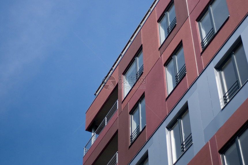 建筑大楼公寓职场蓝天建筑物技术玻璃地标工作生长旅行图片