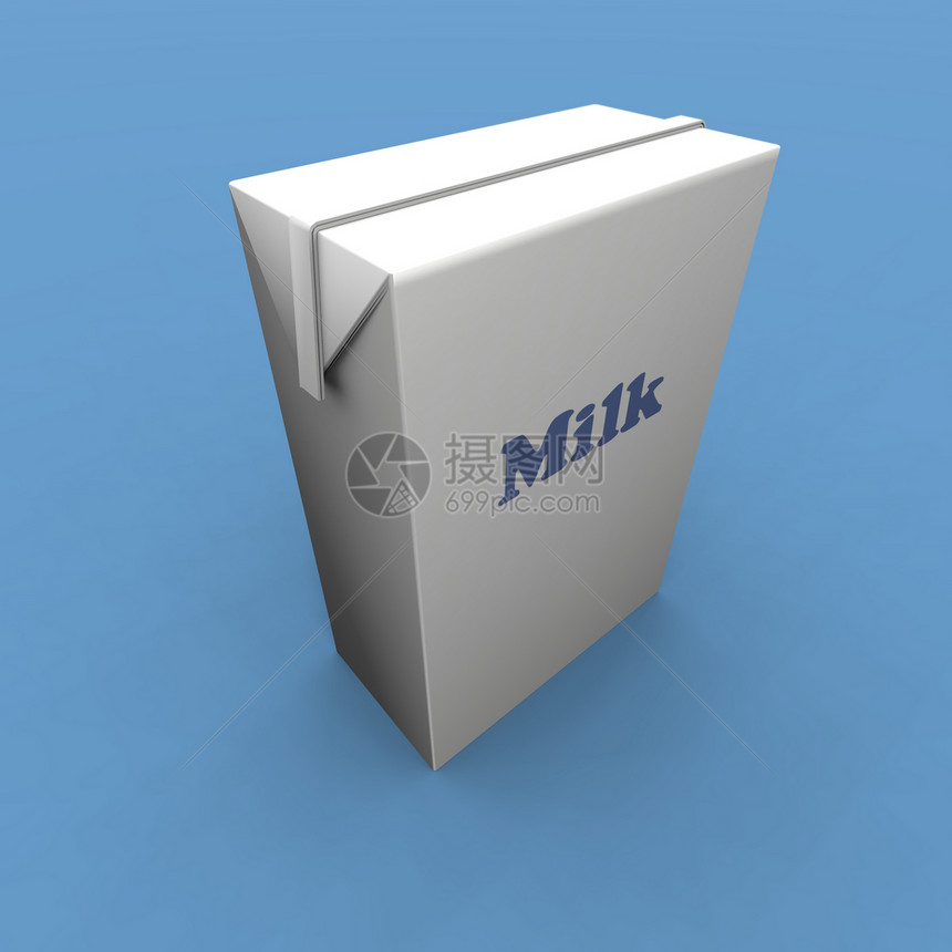 牛奶包早餐食物渲染产品包装纸盒液体插图白色瓶子图片