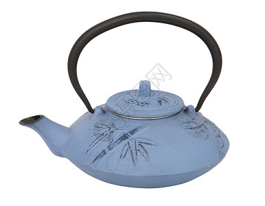 蓝色茶茶壶饮料工作室文化小路厨房草药蓝色投掷旅行仪式背景