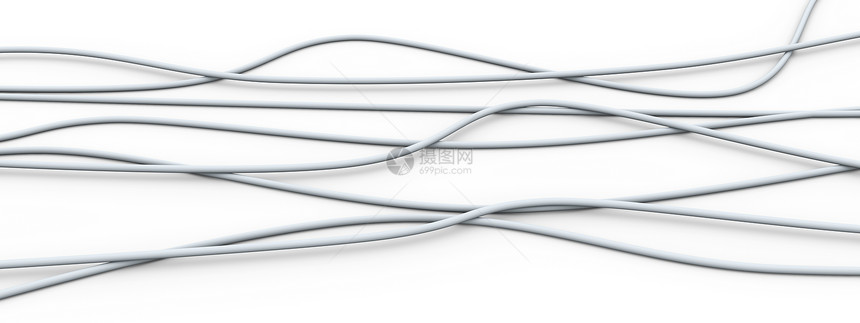 电缆力量网络技术电子白色纤维数据火线曲线金属图片