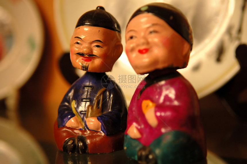 中国的中国雕像手工业装饰品艺术品雕塑男性卡通片工艺女士纪念品女性图片