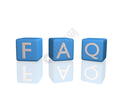 FAQ 孔径网络蓝色答案积木盒子立方体知识解决方案背景图片