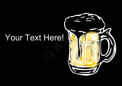 啤酒酒精茶点酒吧黄色饮料液体插图庆典背景图片