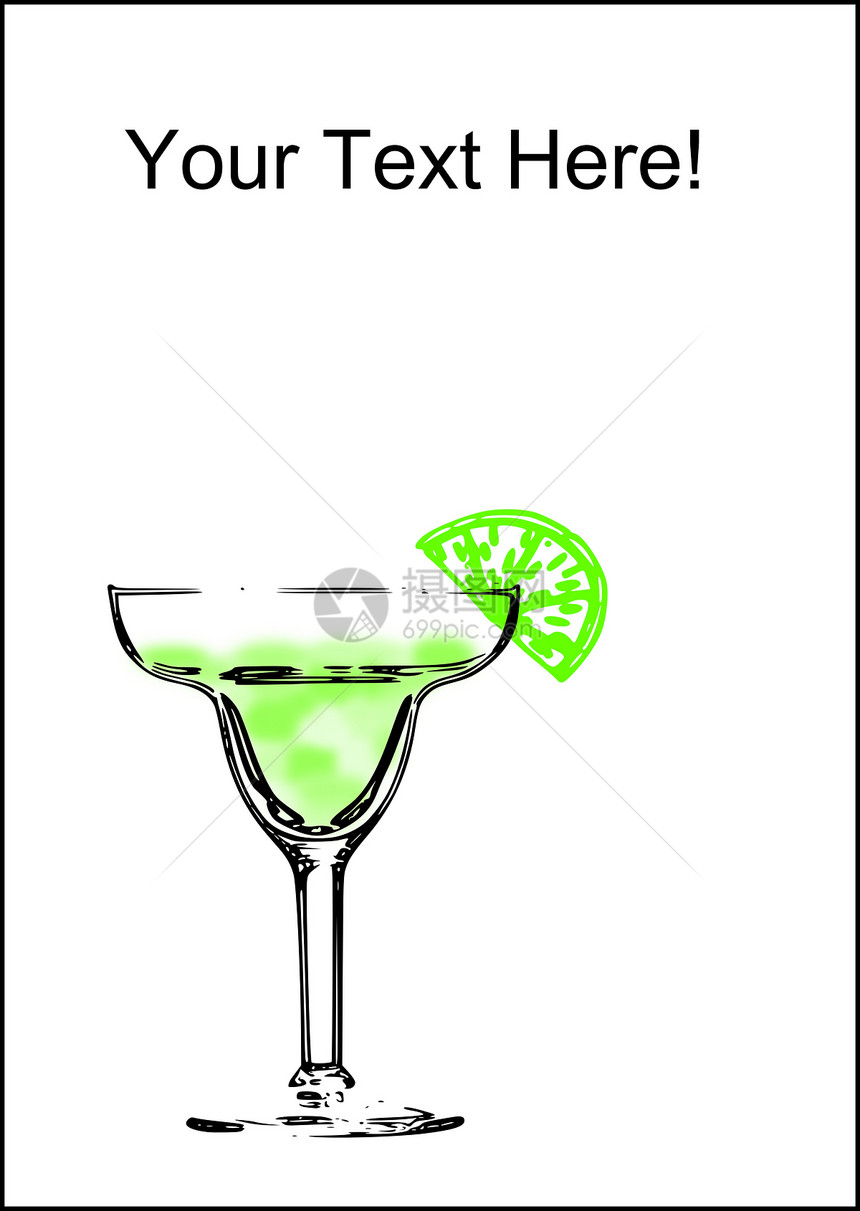 玛格丽塔玻璃杯饮料派对绿色酒吧热带酒精玻璃豪饮口渴庆典图片