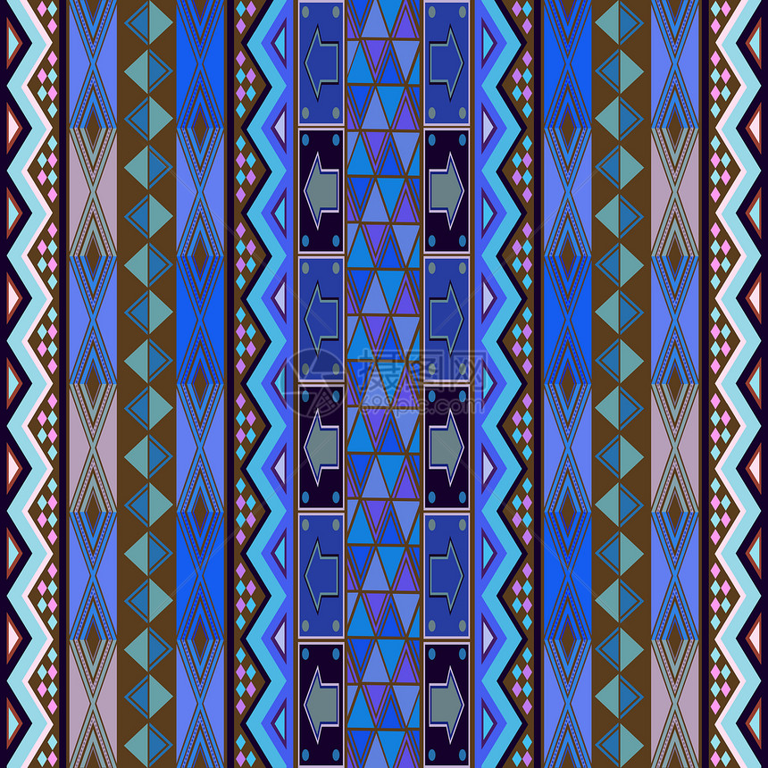 蓝地毯设计文化材料帆布编织乡村动机缠绕咖啡亚麻艺术图片
