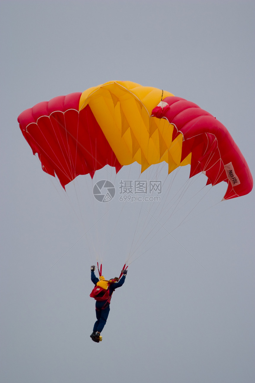 伞兵线程爱好冒险自由天空成人空气降落伞高度腰带图片