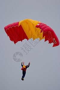伞兵线程爱好冒险自由天空成人空气降落伞高度腰带高清图片