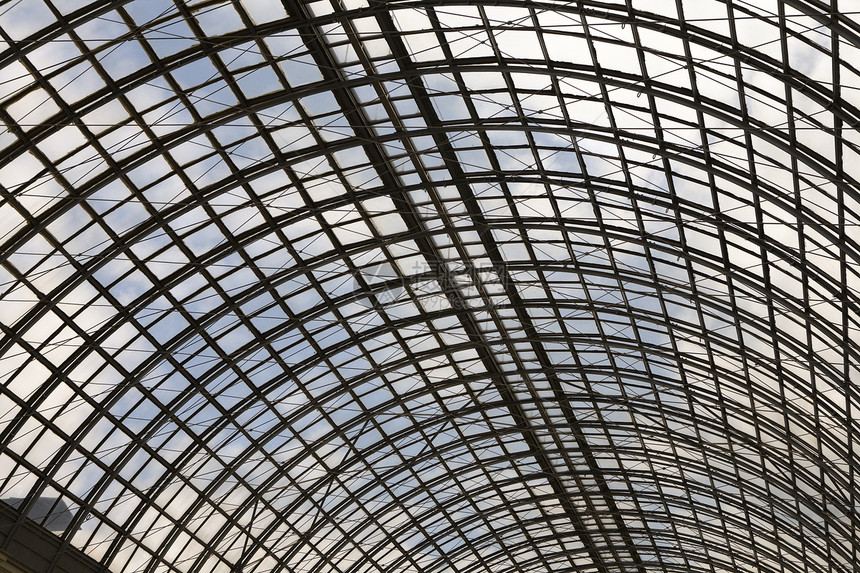 商场玻璃圆顶面内观反射金属中心城市天炉建筑天空窗户购物中心画廊图片