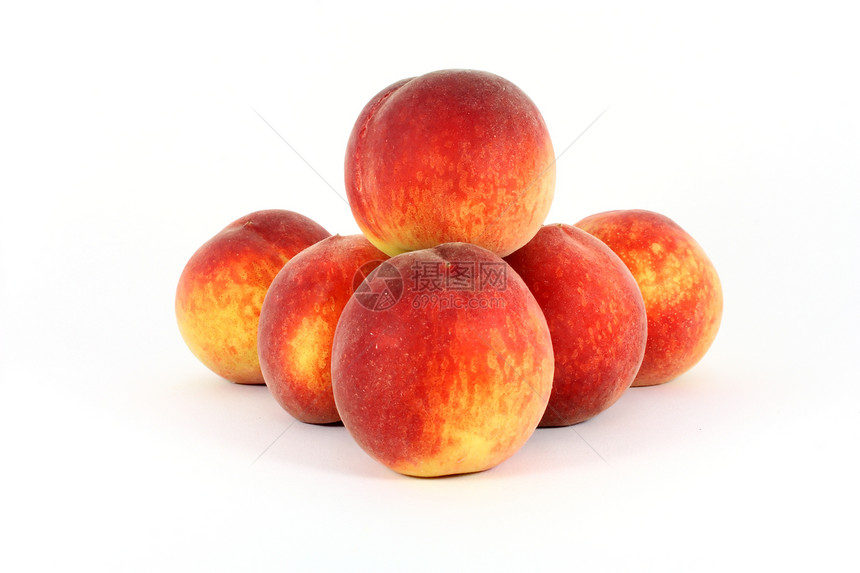 桃子季节橙子饮食植物食物甜点红色油桃果汁水果图片