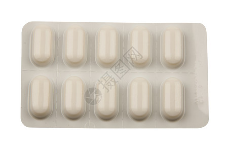 药片喷雾器药物药剂水疱药品白色背景图片