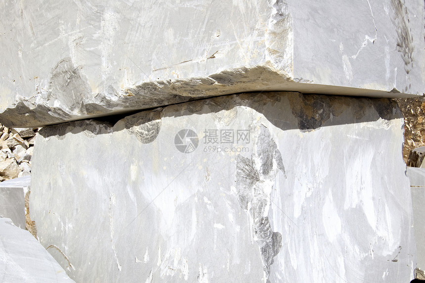 白色大理石块岩石艺术弹珠积木矿物工业矿业萃取搬运工力量图片
