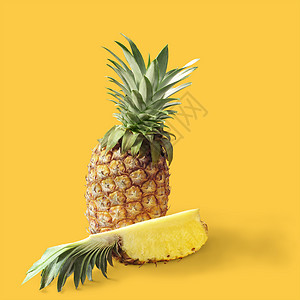 菠萝黄色凤梨墙纸水果产品背景图片